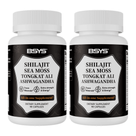 BSYS Xilaizhi Capsules 90 Capsules  Men's Vitality & Energy  Anti-Fatigue Brain Health Support  Hormone Balance Office Workers Seniors Antioxidan (Option: Two bottles)