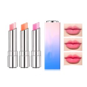 Three-color Large Brush Head Long-lasting Nourishing Warm-toned Non-sticky Lip Moisturizing Lip Gloss Lipstick (Option: 3in pack)
